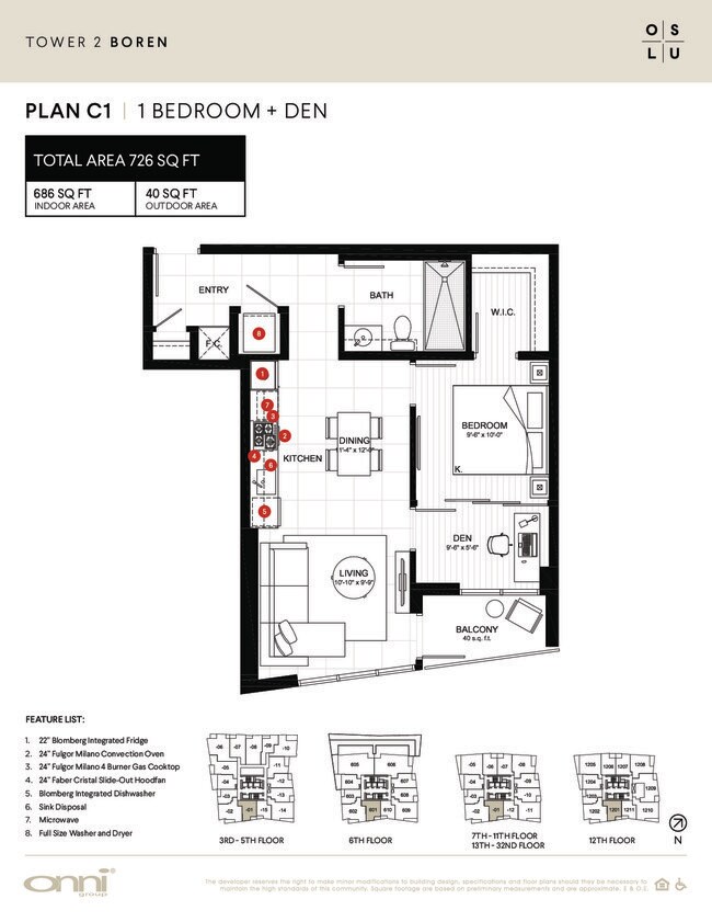 Boren C1 1401 floor plan